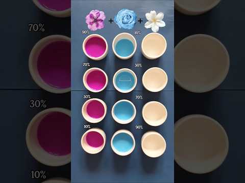 Beautiful Shades from Amethyst & Sky Blue / Color Mixing Show #colormixing #colorful #healing