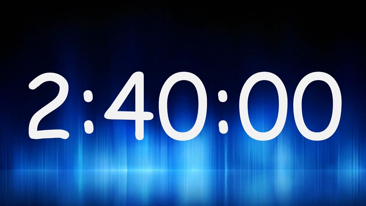 2 Hours 40 Minutes Timer / Countdown from 2h 40min