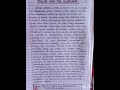 Tailor And The Elephant Story In English Story Writing