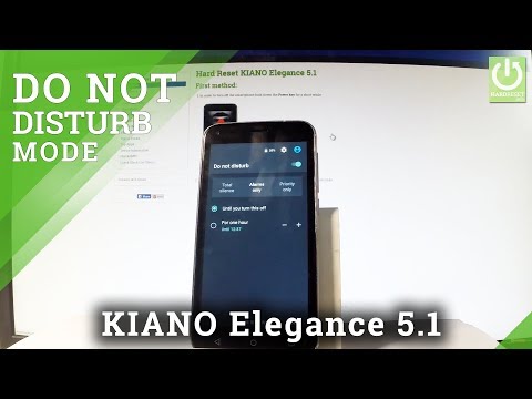 KIANO Elegance 5.1 DO NOT DISTURB MODE / DND Settings