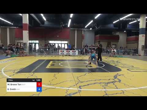 70 Lbs Rr Rnd 3 - Michaela Brown Ton, Best Trained Wrestling Vs BlakeLee Smith, Hinton Youth Wrest