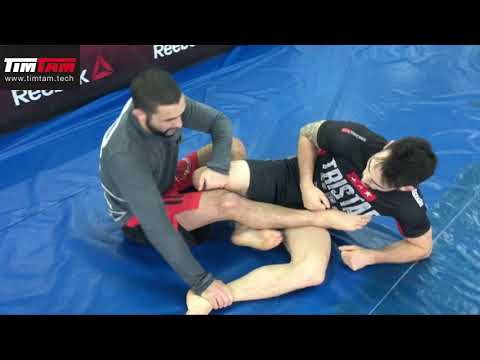 BJJ Technique - Leg Lock Escape - Cross Ankle Technique - Coach Zahabi