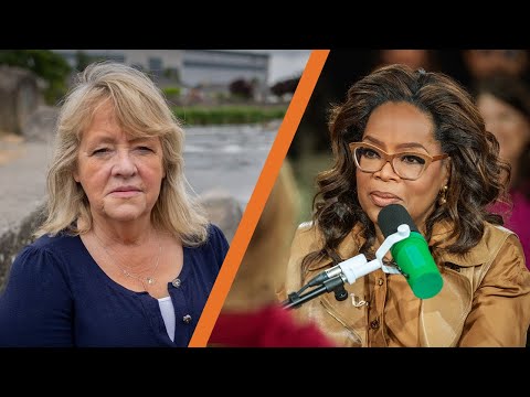 Oprah Winfrey speaks to a survivor of the Magdalene Laundries