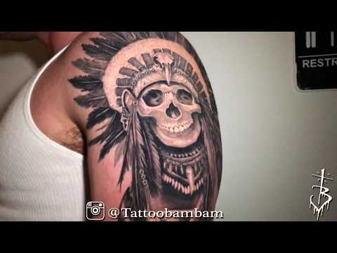 Miami Tattoo Bam Bam Black and grey Tattoo