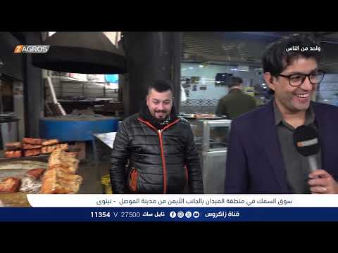 فيديو | سوق السمك في منطقة الميدان - نينوى | برنامج واحد من الناس مع احمد الركابي