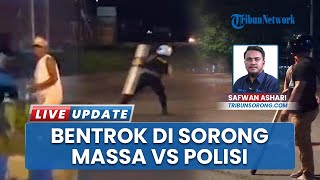 Mencekam! Bentrok Antara Massa dan Polisi Pecah di Kota Sorong, Berlangsung Hingga Pagi