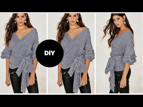 How To Make The Trendy Wrap Blouse I Beginner Sewing