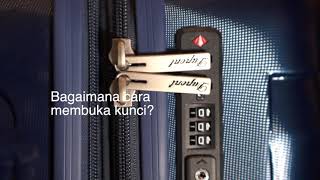 Cara setting kunci koper TSA ( how to set your TSA luggage lock )