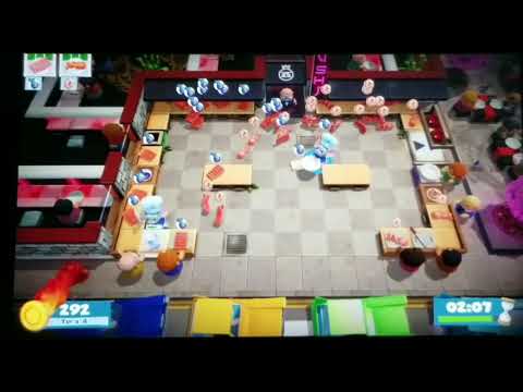 Overcooked 2 Solo World Record 1-1 score: 2216
