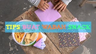 Tips Mudah Buat Wadah Snack Unik Gunakan Kertas Lipat