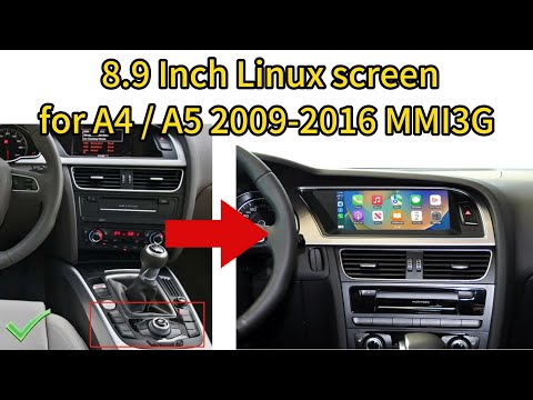 How to Install /Upgrade Radio for AUDI A4 A5 with Carplay Android Auto 2009-2016 MMI3G High Version