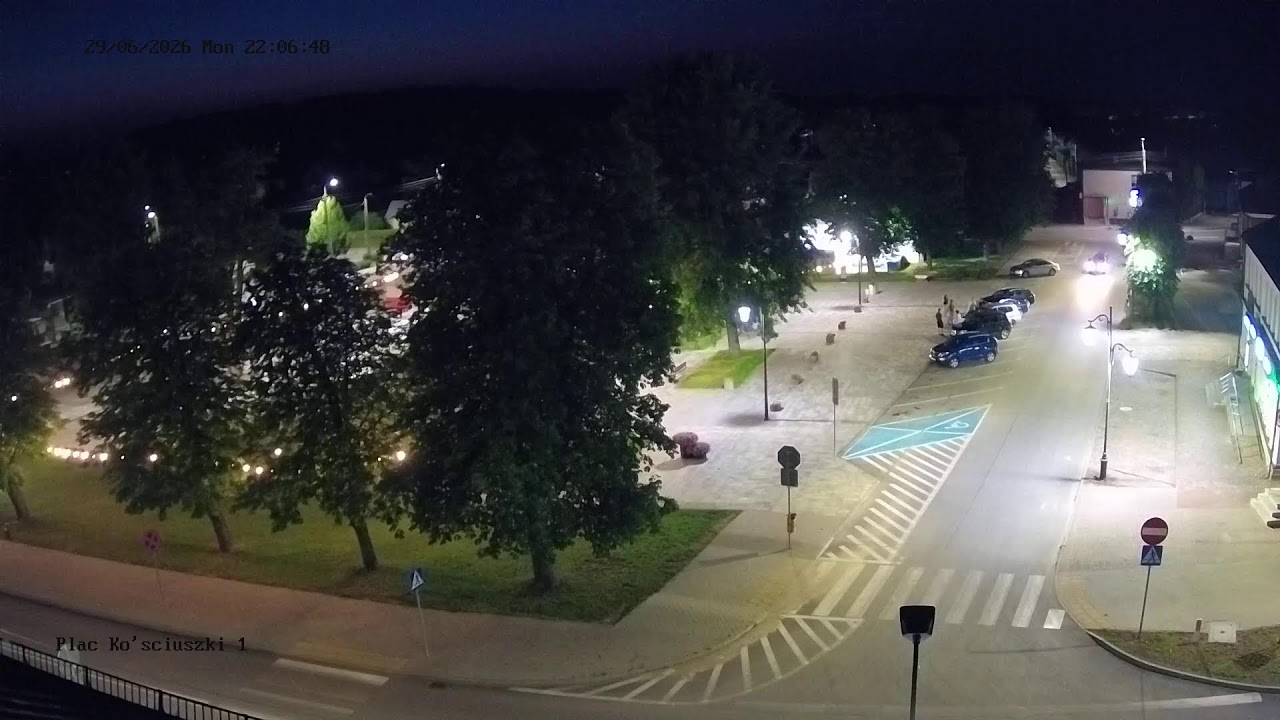 Live webcam view of Plaza Kościuszko y cruce
