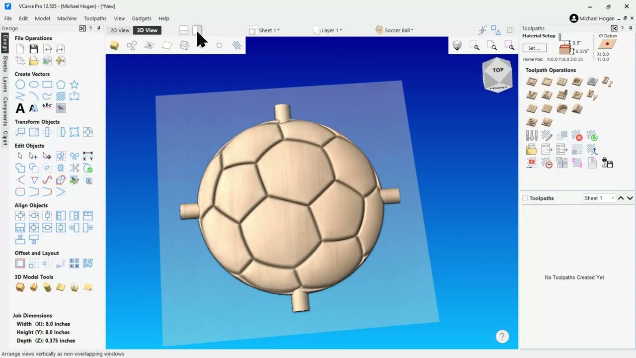 Adding 3D Tabs to Model