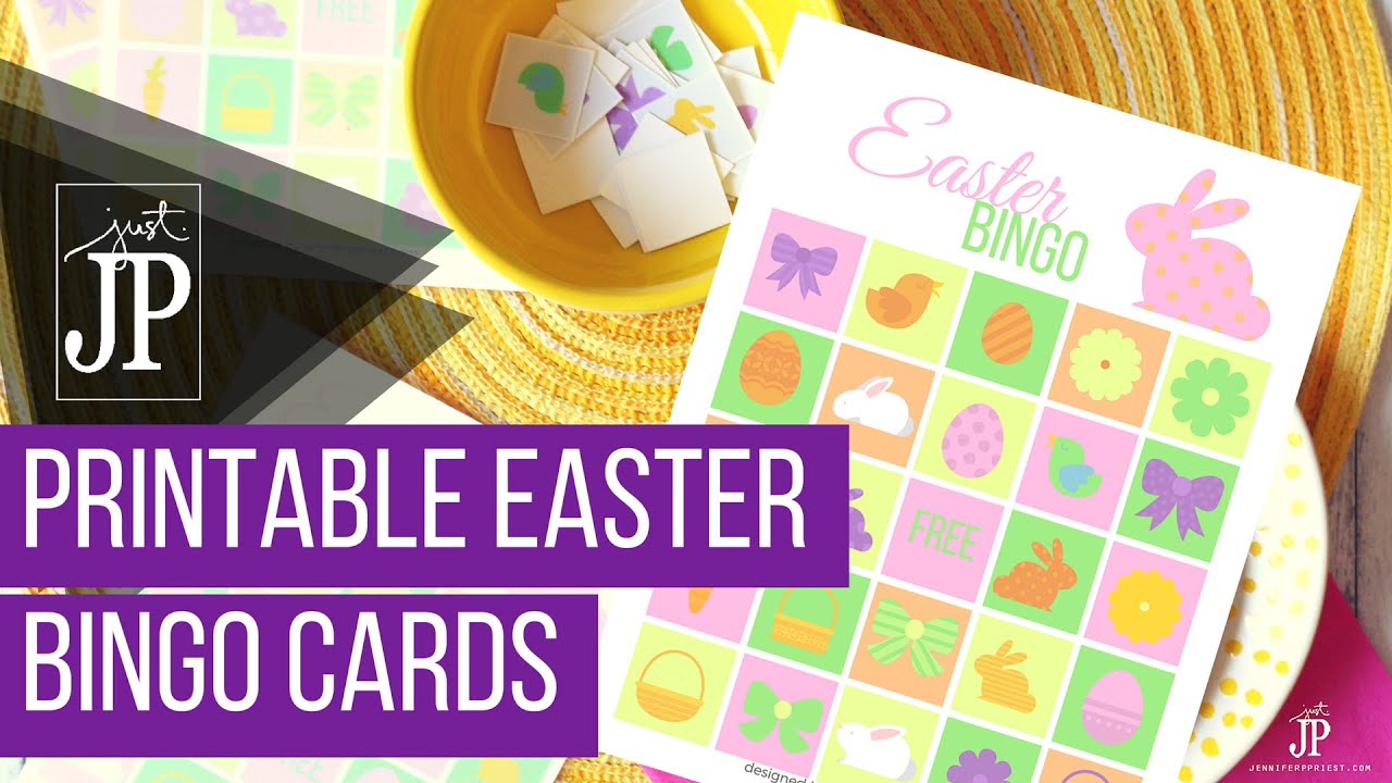 Easter Bingo Cards with Xyron