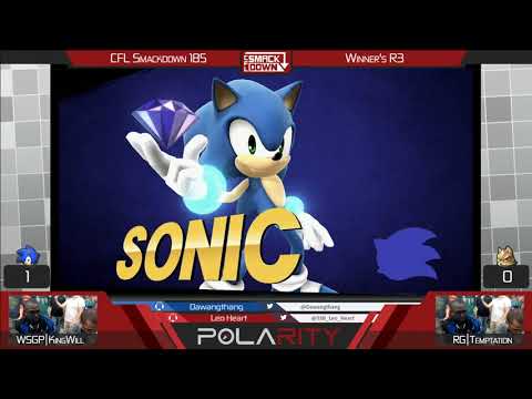 CFL Smackdown 185 WiiU - WSGP | KingWill (Sonic) vs RG | Temptation (Fox) - Winners R3