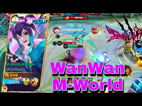 New Meta - Wanwan as Roamer | M-World Skin Gameplay | MVP Gameplay | Mobile Legends