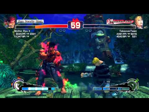 SSF4 AE: Mythic Ryu X (Evil Ryu) VS TakeoverTwan (Cody])