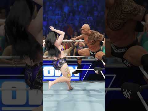 The Rock vs Indian Female 🇮🇳 WWE Smackdown Highlights Today