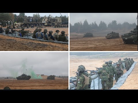Silver Arrow 2022 Exercise closing live-fire event at Camp Adazi, Latvia, Sept. 29, 2022.