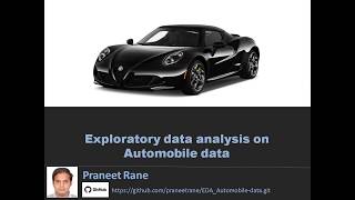 Exploratory Data Analysis(EDA) on Automobile Data