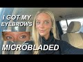 I GOT MY EYEBROWS MICROBLADED! My beauty procedure experience, healing process and 3 month update!💉