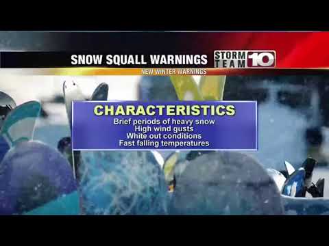 A snow squall warning? What does that mean?