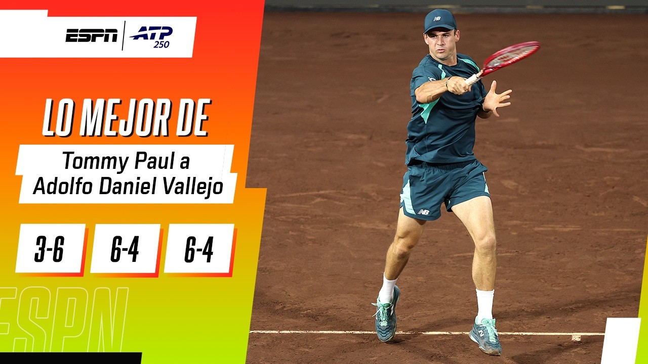 EL PARAGUAYO VALLEJO SE DESPIDIÓ DE HOUSTON TRAS CAER FRENTE A TOMMY PAUL EN TRES SETS | RESUMEN