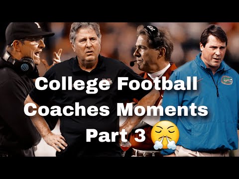 (Part 3)College Football Coaches Moments On and Off the Field 😤