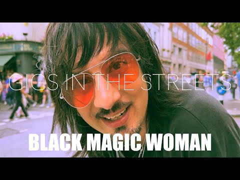 Miguel Montalban performing BLACK MAGIC WOMAN, power to the streets! WILD! Santana