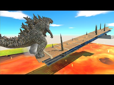 Who Can Cross The Precarious Bridge - Animal Revolt Battle Simulator