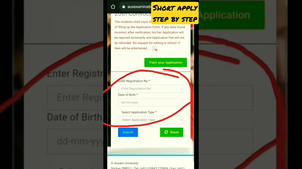 How to apply Assam University Convocation 2023🙏