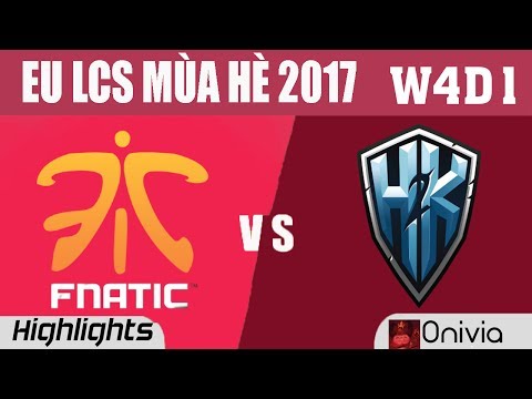FNC vs H2K Highlights Game 1 EU LCS SUMMER 2017 Fnatic vs H2K Gaming