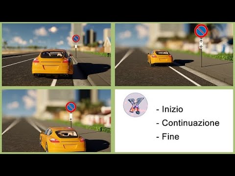 Lezione di teoria Patente AB - Pannelli integrativi inizio - continuazione - fine