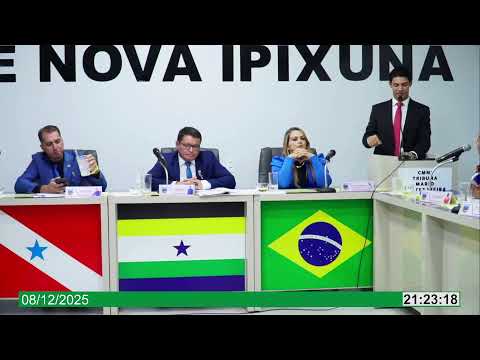 08/12/2025 - Sessão Ordinária Legislativa - Nova Ipixuna