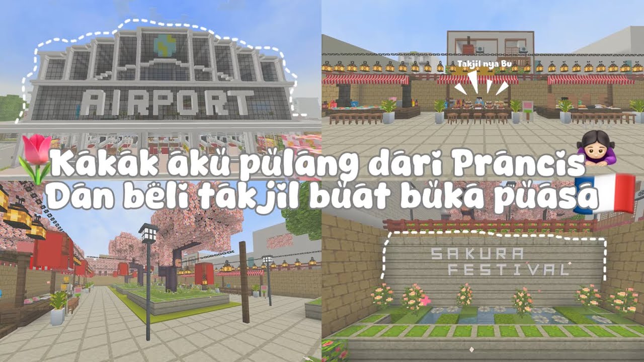 ‧₊ ᵎ🙎🏻‍♀️.ᐟKakak aku pulang || dan beli takjil🙇🏻‍♀️🌷drama #minecraft#kawaiworld2023 #kawaiworld #pov