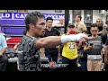 WOW!! MUST WATCH MANNY PACQUIAO BEGGED TO STOP TRAINING BUT REFUSES TO STOP