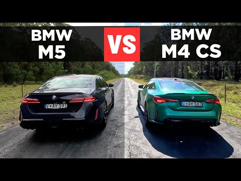 Drag Race: 2025 BMW M5 vs BMW M4 CS &ndash; 0-100 & comparison