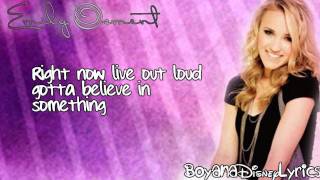 Emily Osment - Gotta Believe In Something (Lyrics Video) HD