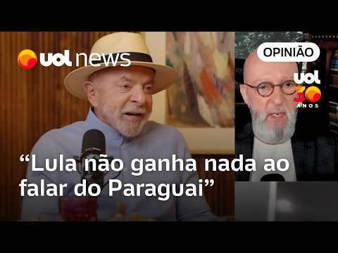 Fala de Lula sobre Paraguai foi infeliz, errônea e desnecessária, diz Josias de Souza