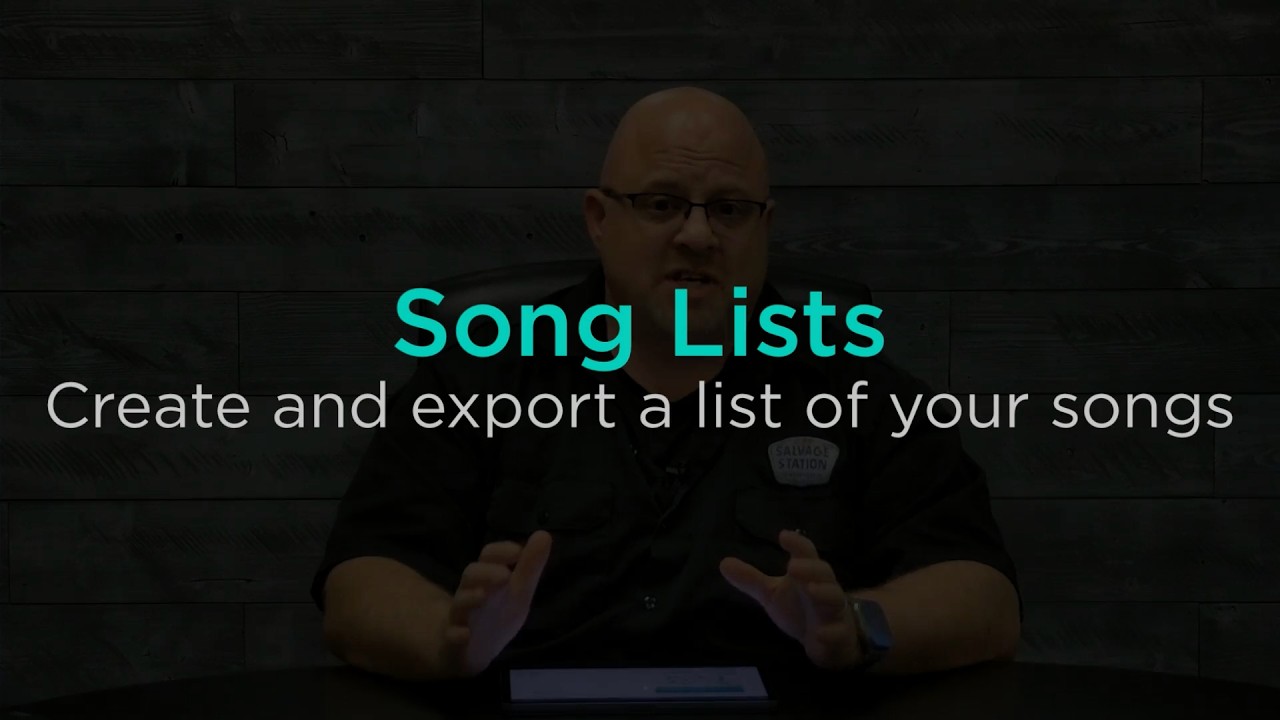 Create and Export a List of Your Songs with Song Lists