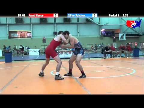 Jared Reece vs. Dillan Schouw at 2013 ASICS University Nationals - GR