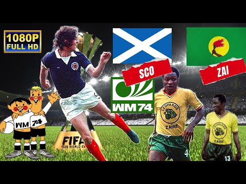 SCOTLAND vs ZAIRE 2-0 / WORLD CUP GERMANY 1974 / Full HD 1080p