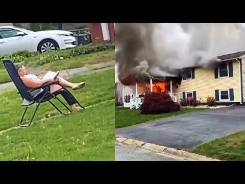 Woman Sets Her House on Fire Then Sits to Watch It Burn: Cops