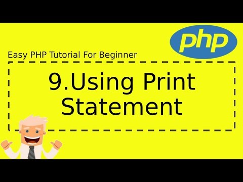9 Using Print Statement Complete Easy Php Tutorial For Beginner