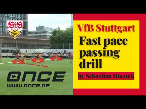 VfB Stuttgart - fast pace passing drill by Sebastian Hoeneß