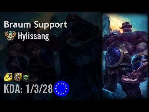 Braum Support vs Thresh - Hylissang - EUW Challenger Patch 6.11