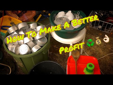 Cleaning And Recycling Aluminum Cat Food Tray’s For A Better Profit !!!