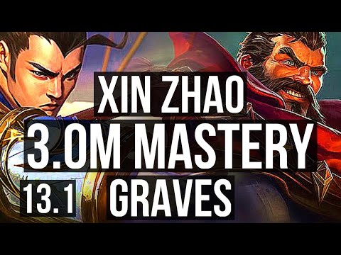 XIN ZHAO vs GRAVES (JNG) | 3.0M mastery, 700+ games, Legendary, 16/5/21 | EUW Master | 13.1