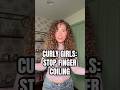 Stop Finger Coiling Your Entire Head Of Hair Curlyhair
