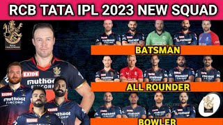 IPL 2023 | Royal Challengers Bangalore New Squad | RCB Team Full Players List 2023 | RCB 2023 Squad